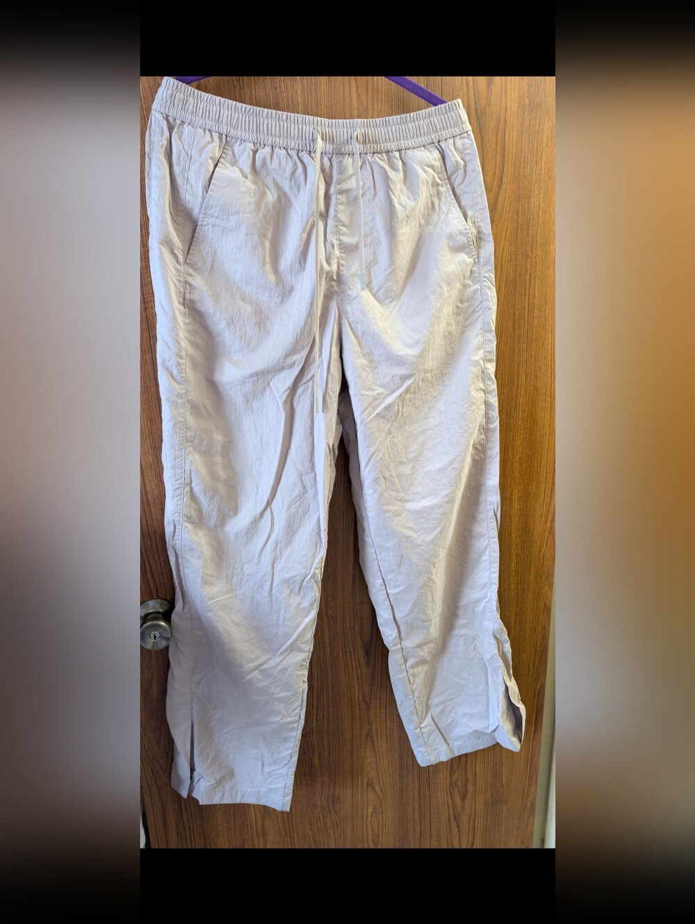 Zara's Light Beige Wide Bottom Pants